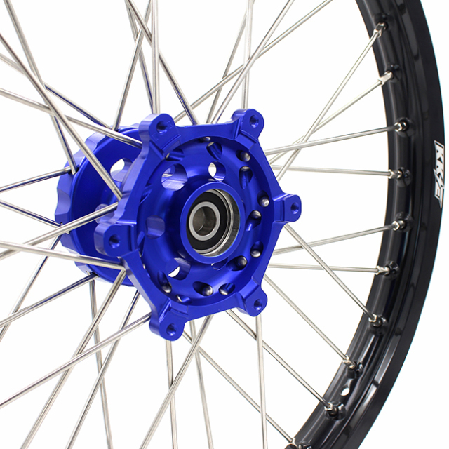 KKE 21/18  Dirt Bike Enduro Wheels Set Fit YAMAHA WR250R 2008-2020 Blue Hub