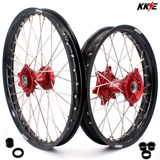 KKE 21/18 Fit HONDA CRF250X 2004-2017 CRF450X 2005-2017 Dirtbike Enduro Wheels Rims Set