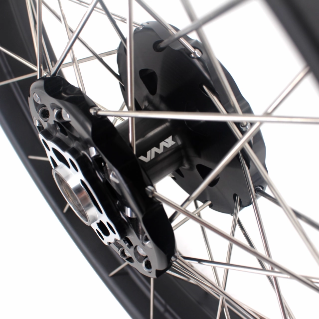 VMX 2.5*19"/4.25*17" Tubeless Wheels Rims Compatible with Honda CB500X Black Hub Black Rim