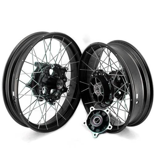 VMX 3.0*19"/4.25*17" Tubeless Wheels fit BMW F750GS 2019-2021 Black Hub Black Rim