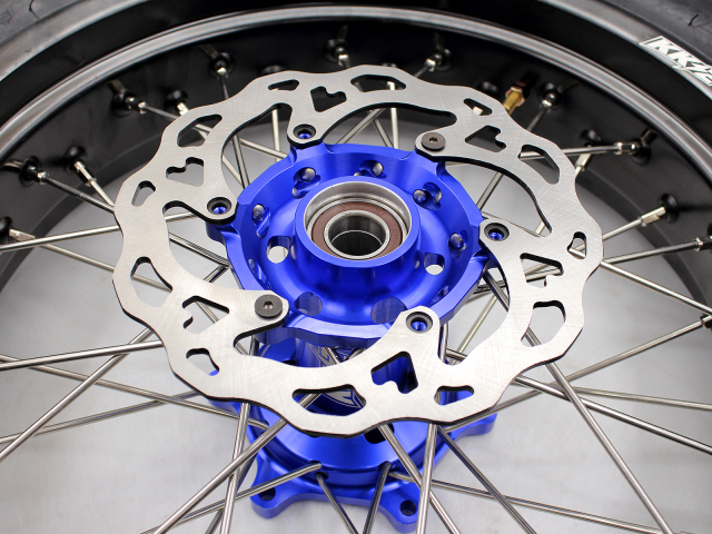 KKE 3.5/4.25 Motorcycle Supermoto Wheels With CST Tire Fit KTM EXC SX XC 125 530 Blue Hub