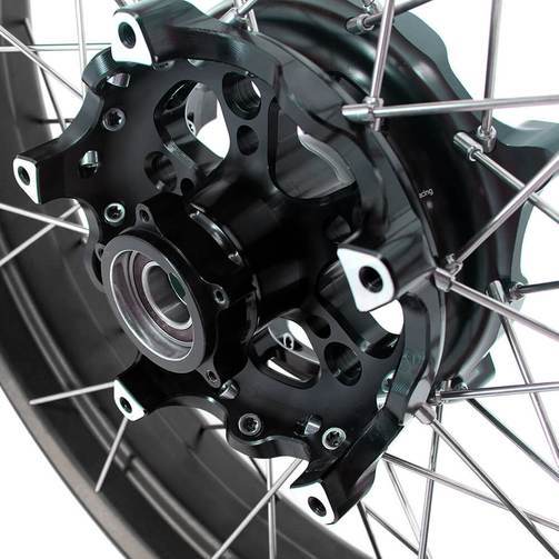 VMX 3.0*19"/4.25*17" Tubeless Wheels fit BMW F750GS 2019-2021 Black Hub Black Rim