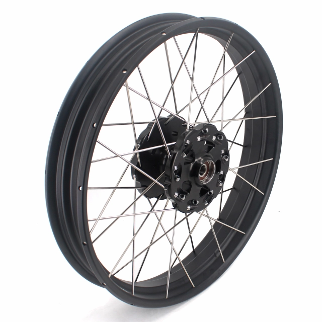 VMX 2.5*19"/4.25*17" Tubeless Wheels Rims Compatible with Honda CB500X Black Hub Black Rim