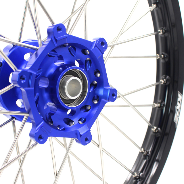 KKE 21/19 MX Dirtbike Wheels Set Fit YAMAHA YZ125/250 1999-2021 YZ250F YZ450F 2003-2020 Blue