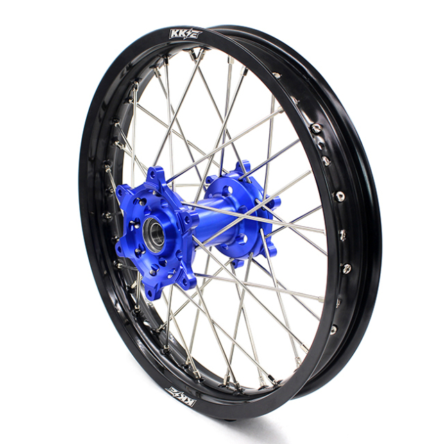 KKE 21/18 Dirtbike Enduro Wheels Set Fit YAMAHA WR250F 2001-2018 WR450F 2003-2018 Blue