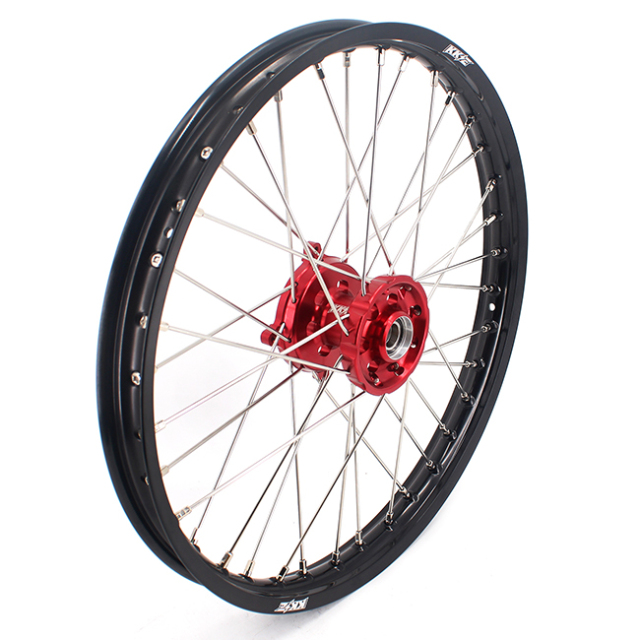 KKE 21/19 Dirtbike MX Wheels Rims Set Fit SUZUKI RMZ250 07-22 RMZ450 05-22 Red Hub