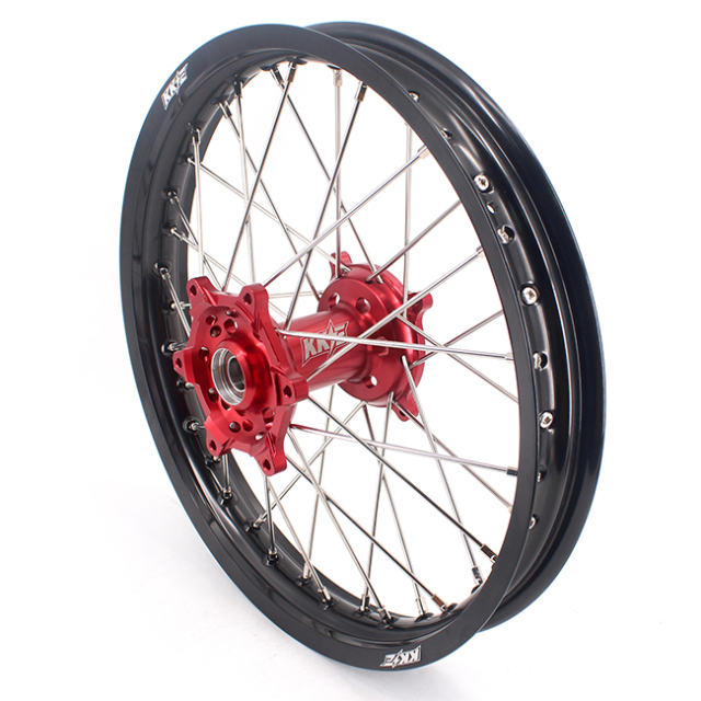 KKE 21/19 Dirtbike MX Wheels Rims Set Fit SUZUKI RMZ250 07-22 RMZ450 05-22 Red Hub