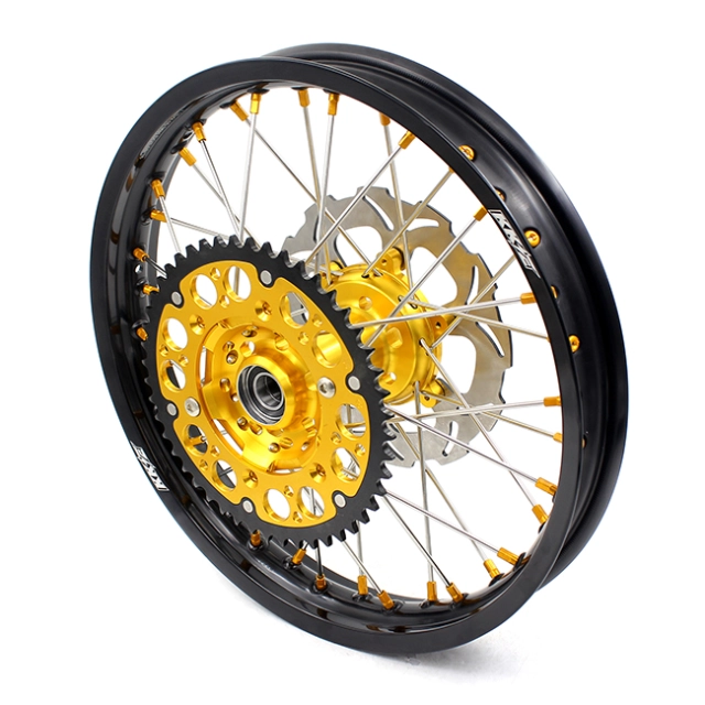 KKE 21/18 Fit SUZUKI DRZ400 00-04 DRZ400E 00-07 DRZ400S 00-21 Dirtbike Enduro Wheels Set Gold Nipple