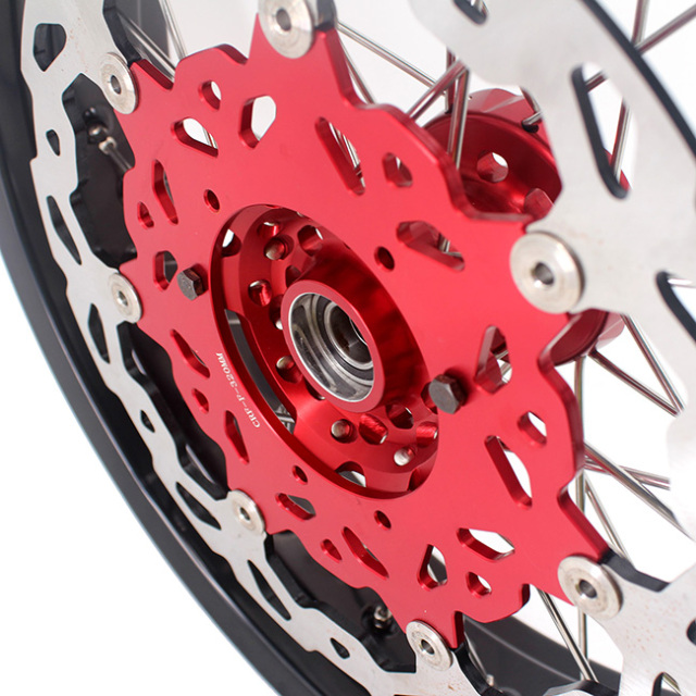 KKE 3.5*17/4.5*17 Supermoto Wheels with Cush Drive Set Fit HONDA CRF250R CRF450R 2002-2012 With Disc