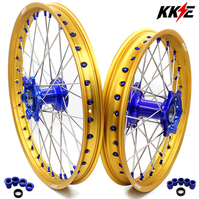 KKE 21/19 MX Dirt Bike Casting Wheels Fit Yamaha YZ125 YZ250 19992023
