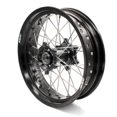 KKE 3.5/4.25*17 Supermoto Wheels Set Fit DRZ400E 00-07 DRZ400S 00-21 DRZ400SM 05-21 Black Hub