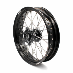 KKE 3.5/4.25*17 Supermoto Wheels Set Fit DRZ400E 00-07 DRZ400S 00-21 DRZ400SM 05-21 Black Hub