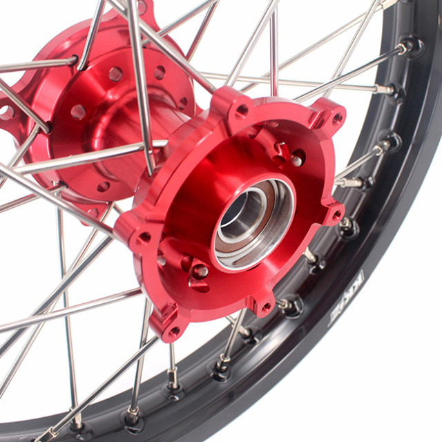 KKE1.4*17"/1.6*14" Kid's Small Wheels Set Fit KTM85 SX  2003-2020  Red Hub