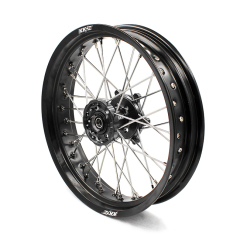 KKE 3.5/4.25*17 Supermoto Wheels Set Fit DRZ400E 00-07 DRZ400S 00-21 DRZ400SM 05-21 Black Hub