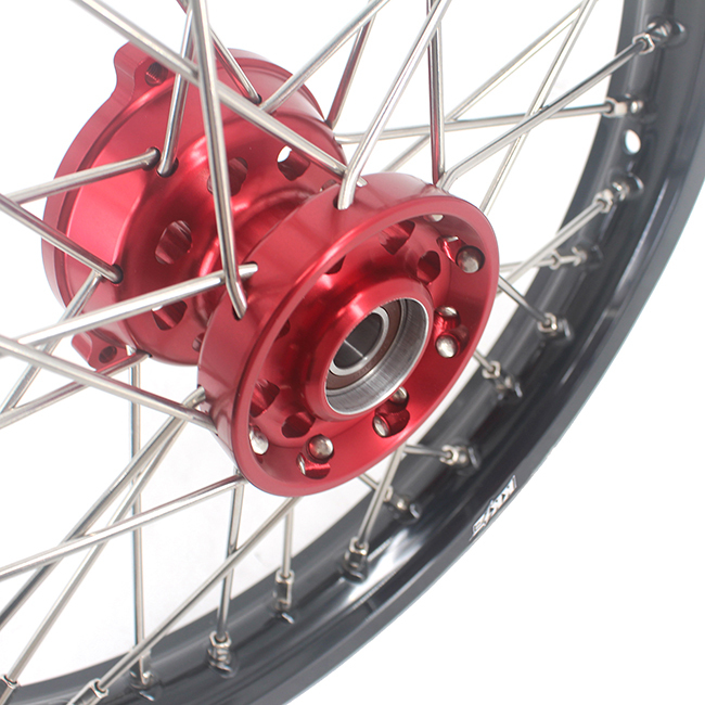 KKE 1.4*14"/1.6*12" Kid's Small Wheels Compatible with KTM65 SX Fit GasGas mc 65 2021 Red Hub