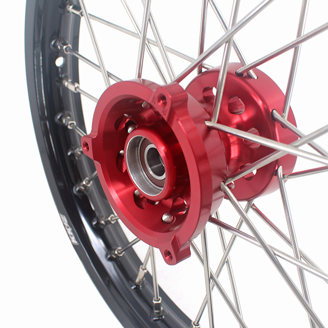 KKE 1.4*14"/1.6*12" Kid's Small Wheels Compatible with KTM65 SX Fit GasGas mc 65 2021 Red Hub
