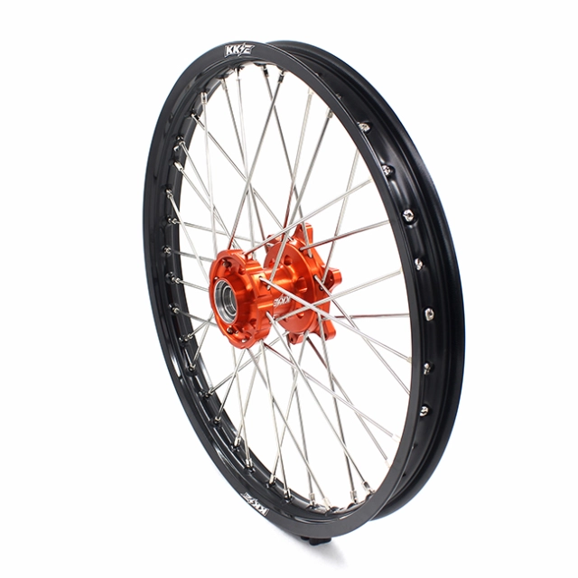 KKE 21/18 Enduro Cush Drive Wheel Compatible with KTM EXC-F 250 2003-2021 Orange Hub