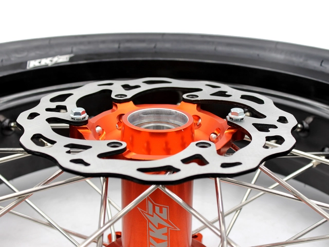 KKE 3.5/4.25 Motorcycle Supermoto Wheels With CST Tire Fit KTM EXC SXF 2003-2021 Orange Hub