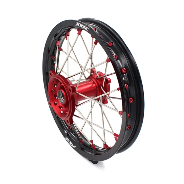 KKE 1.6*19/1.85*16 Kid's Wheels Rims Set Fit HONDA CRF150R 2007-2020 Red Nipple