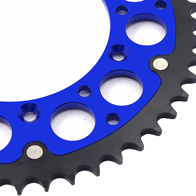 KKE Rear 44T Blue Sprocket Fit YAMAHA WR250F/450F YZ125/250 YZ400F YZ426F YZ450F