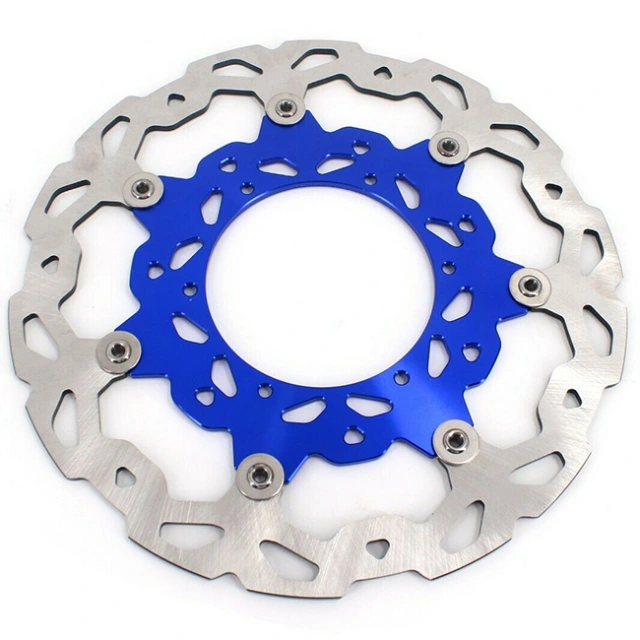 KKE 320MM Blue Oversize Floating Brake Disc Rotor For YAMAHA YZ250F YZ450F WR250F WR450F