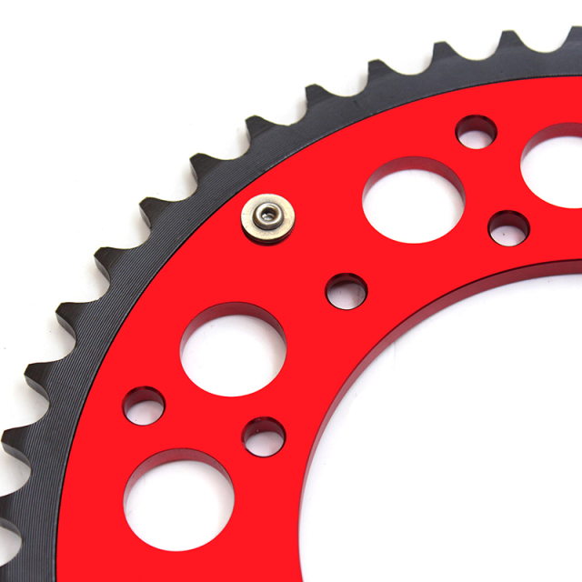 KKE Rear Red Sprocket Hybrid 44T Fit HONDA CR125R 125E 250R 250E CRF250R 250X 450R 450X