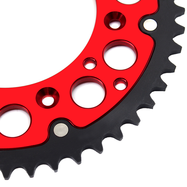 KKE Rear Hybrid Red 48T-51T Sprocket For HONDA CRF CR 125 250 450R 500R 250X 450X