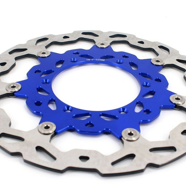 320mm Oversize Floating Brake Disc & YM Adapter Bracket Fit YAMAHA YZ125/250 WR250F/450F