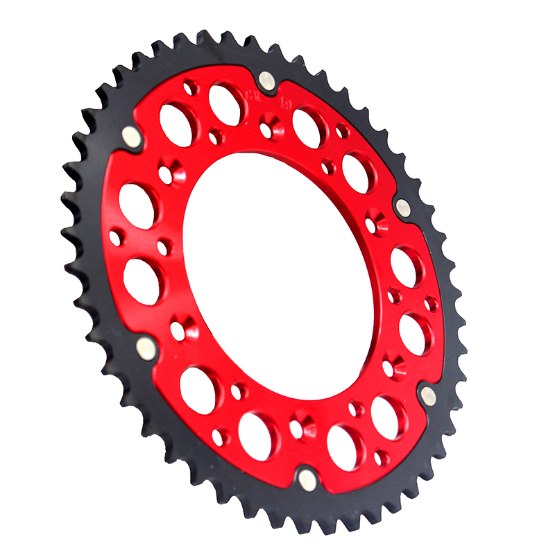KKE Rear Red Sprocket Hybrid 44T Fit HONDA CR125R 125E 250R 250E CRF250R 250X 450R 450X