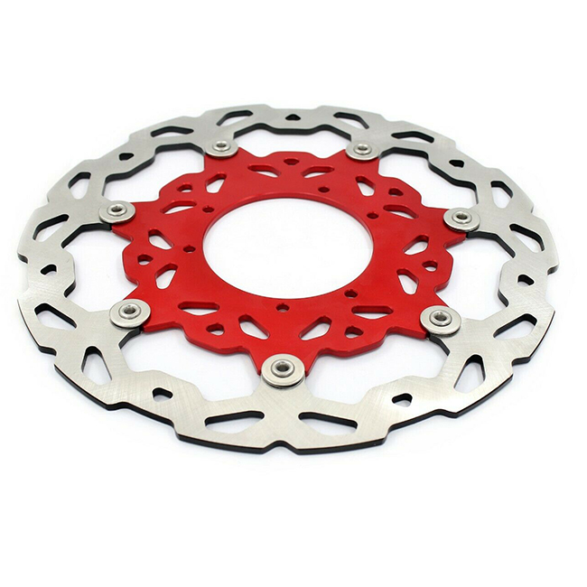 320mm Oversize Front Brake Disc + Red Bracket Adapter Fit HONDA CRF250R 450R CRF250X