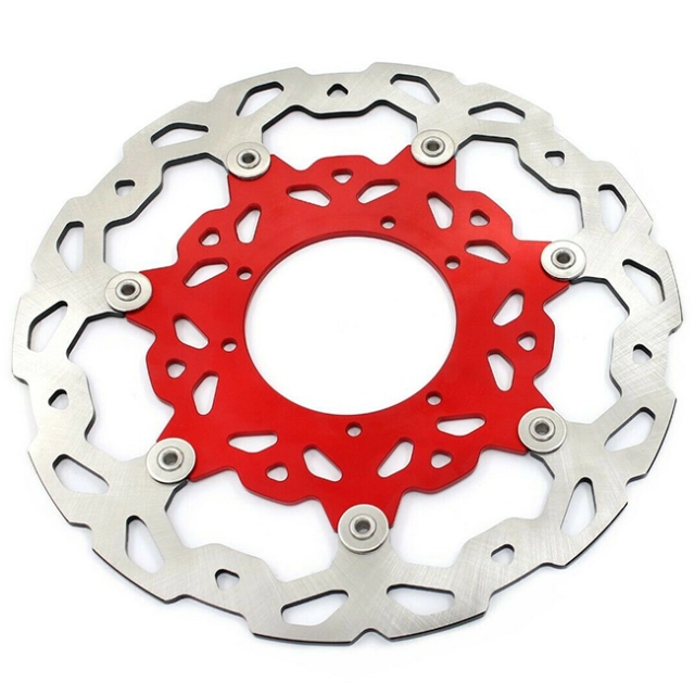 320mm Oversize Front Brake Disc + Red Bracket Adapter Fit HONDA CRF250R 450R CRF250X