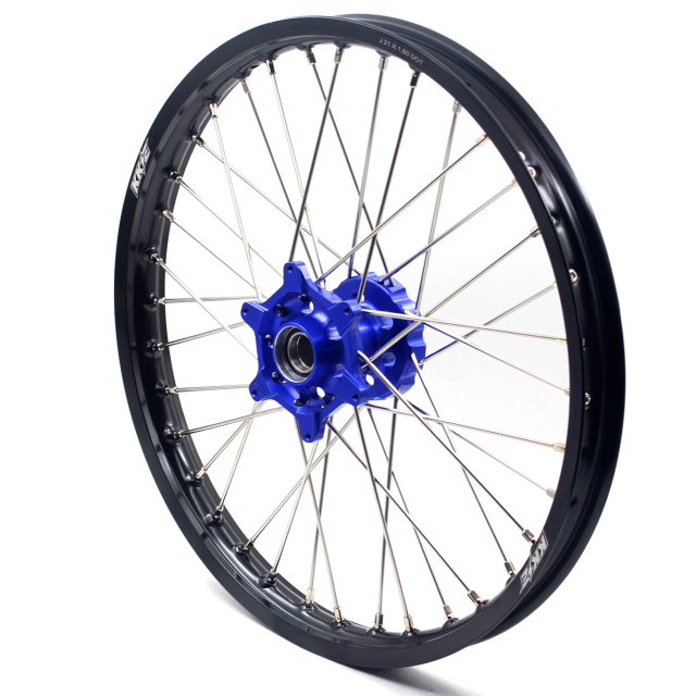 KKE 21/18 Enduro Racing Wheel Set Compatible with KTM EXC-F 125cc-530cc 2003-2021 Blue Hub