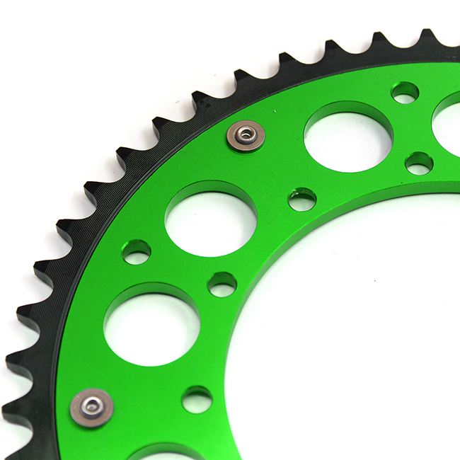 Rear 48T-51T Hybrid Green Sprocket Fit KAWASAKI KX250F KX450F KLX450R &Screw 2006-2018