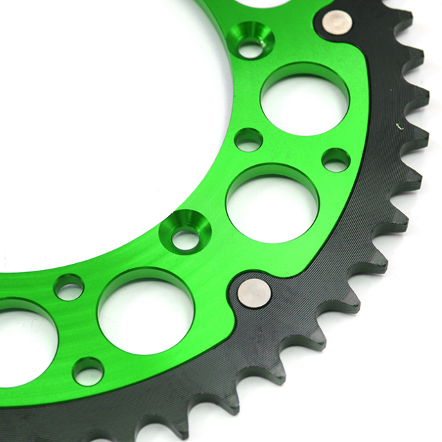 Rear 48T-51T Hybrid Green Sprocket Fit KAWASAKI KX250F KX450F KLX450R &Screw 2006-2018