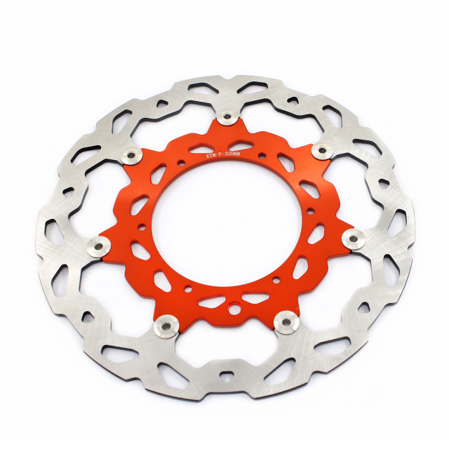 KKE 320MM Brake Disc and Adapter Bracket Fit Compatible with KTM New model 69mm orange