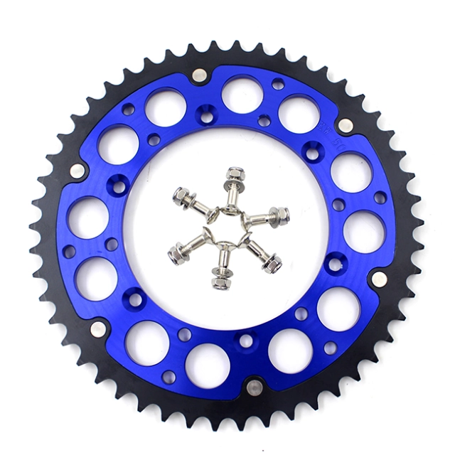 KKE Hybrid Rear 48T-51T Blue Sprocket Fit KAWASAKI KX250F KX450F KLX450R &Screw 2006-2018