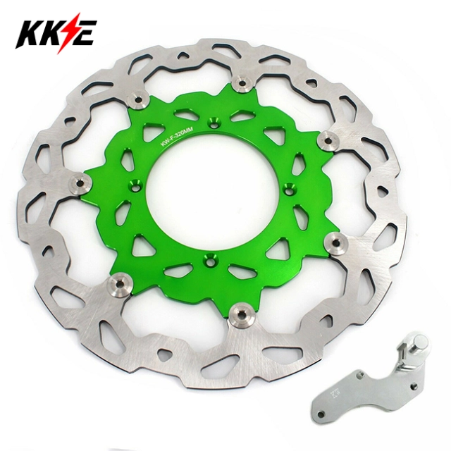 KKE 320MM Oversize Brake Disc Rotor + Bracket Adapter fit KAWASAKI KX250F KX450F