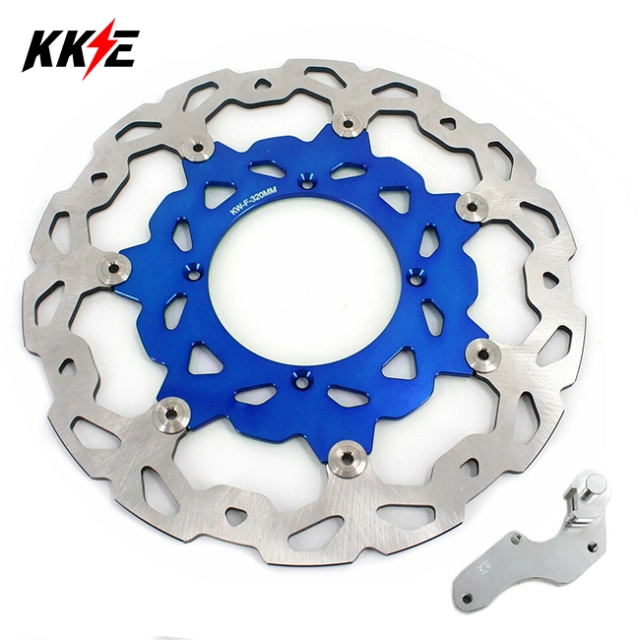 KKE 320MM Oversize Floating Brake Disc Rotor + Bracket Adapter for KAWASAKI KX250/450F