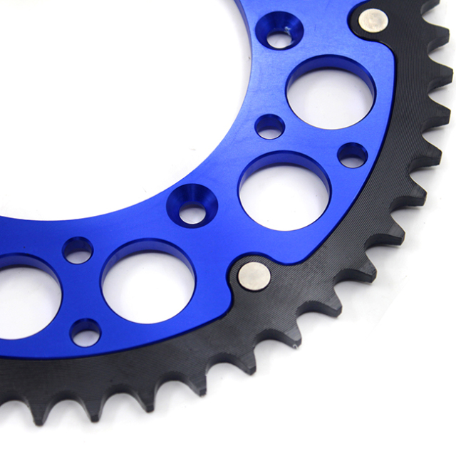 KKE Rear 48T-51T Blue Sprocket Fit SUZUKI RMZ250 RMZ450 DRZ400S/E/SM RM125 RM250 Blue