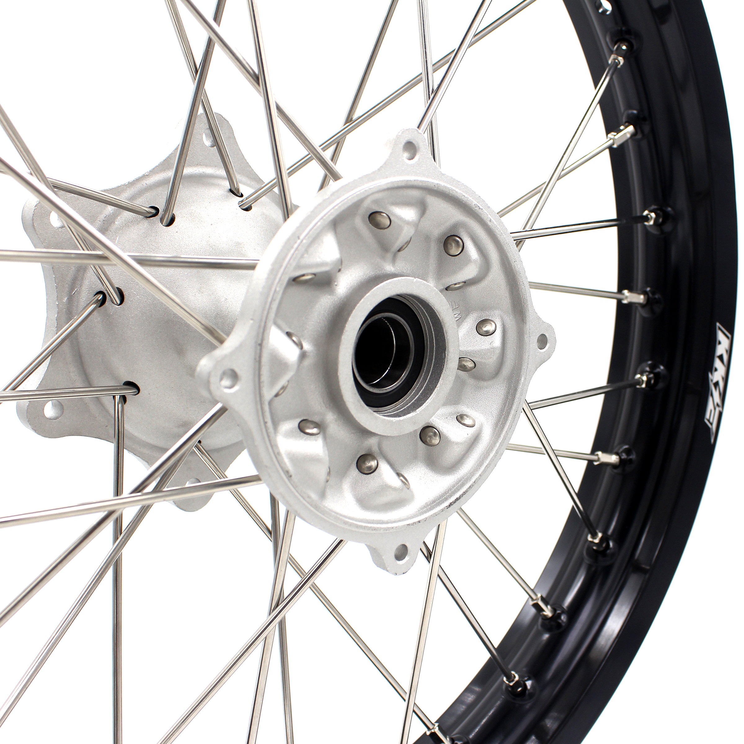 KKE 21/19 MX Motorcycle Wheels Rim Set Fit HONDA CRF250R 2014-2024 CRF450R  2013-2024 Silver Casting Hub