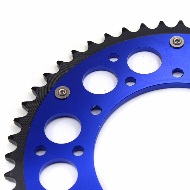 KKE Rear 48T-51T Blue Sprocket Fit SUZUKI RMZ250 RMZ450 DRZ400S/E/SM RM125 RM250 Blue
