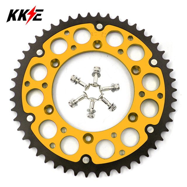 KKE Rear Hybrid 48T-51T Gold Sprocket Fit SUZUKI RMZ250 450 RM125 250 DRZ400/E/S/SM