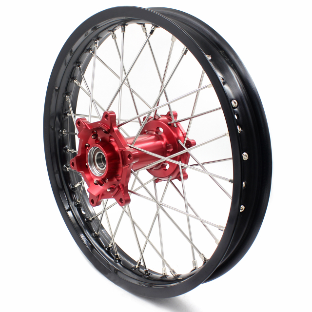 KKE 21/18 Enduro Motorcycle Wheels Rims Set Fit BETA RR 2T 4T 2013-2022 Dirtbike Red Hub