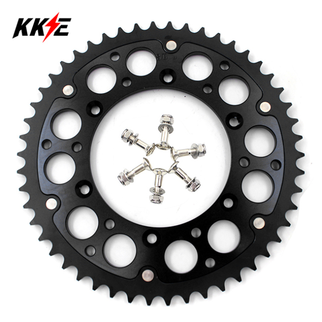 KKE Rear 48T-51T Black Sprocket Fit SUZUKI RMZ250 RMZ450 DRZ400E DRZ400S SM RM125 RM250