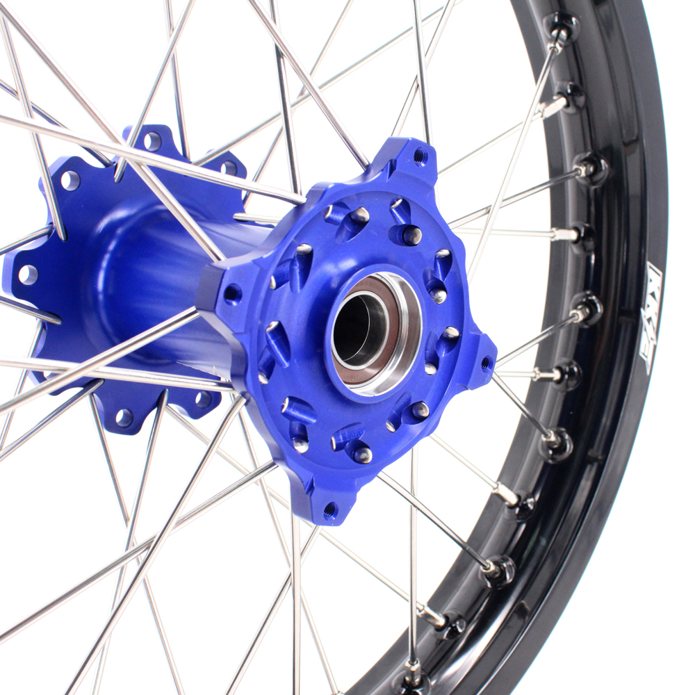 KKE 21/18 Enduro Wheels Rim Set Fit TM Bike 125cc-530cc 2015-2020 Blue Hub