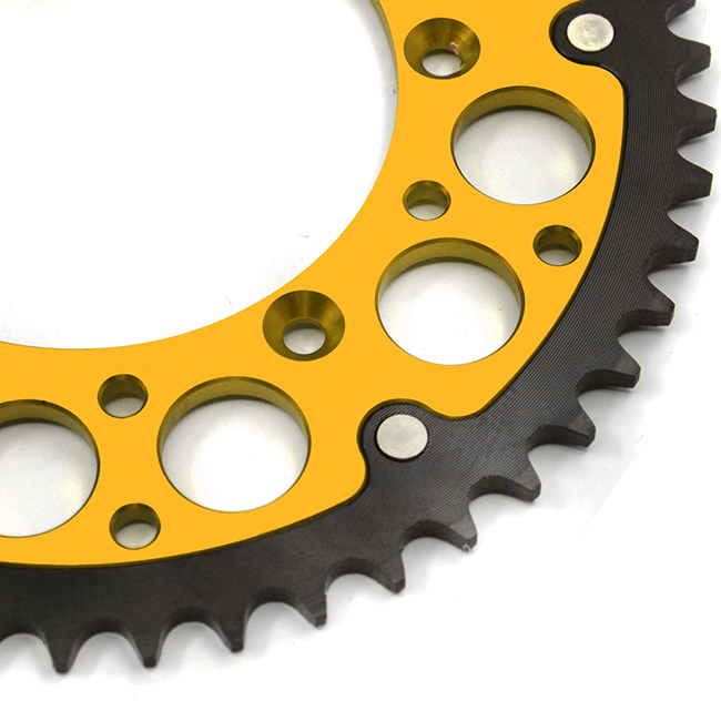 KKE Rear Hybrid 48T-51T Gold Sprocket Fit SUZUKI RMZ250 450 RM125 250 DRZ400/E/S/SM