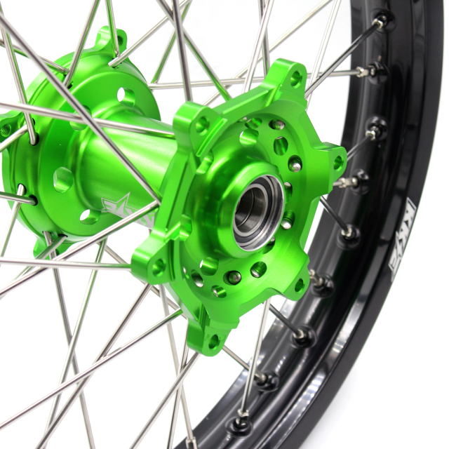 KKE 2.15*18 Rear Enduro Wheel Rim Fit KAWASAKI KX250F KX450F 2006-2020 Green