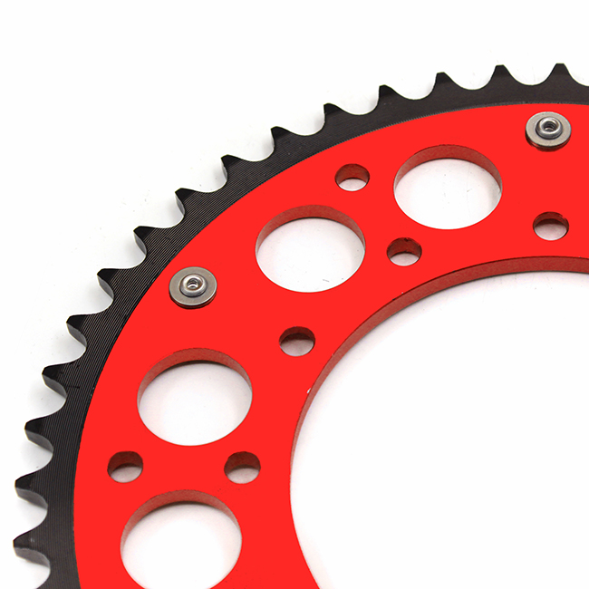 KKE Rear Hybrid 48T-51T Red Sprocket Fit SUZUKI RMZ250/450 DRZ400E DRZ400S/SM RM125/250