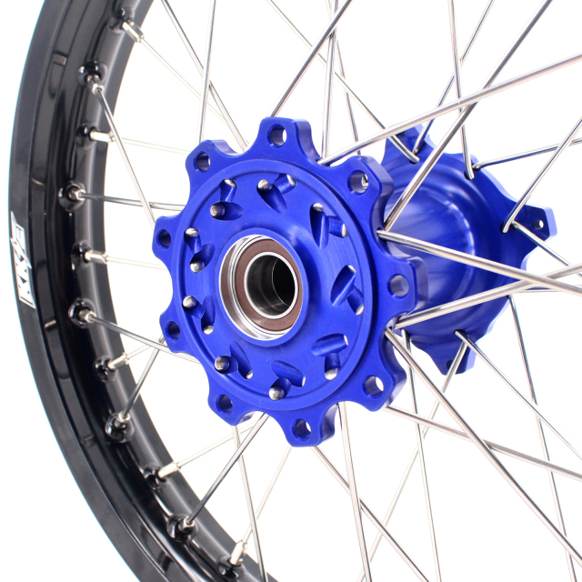 KKE 21/18 Enduro Wheels Rim Set Fit TM Bike 125cc-530cc 2015-2020 Blue Hub