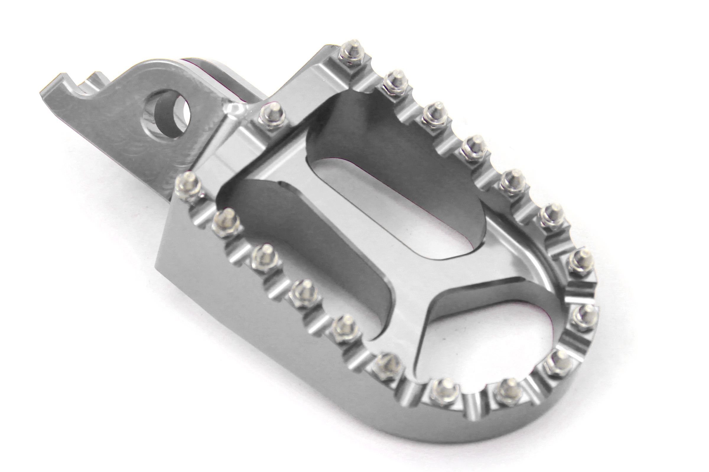 KKE Billet CNC Silver Footpegs Foot Rests Fit HONDA CR125 250 CRF250R 150R 250X 450X